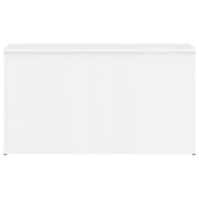 Vidaxl Storage Chest High Gloss White 84x42x46 Cm Engineered Wood