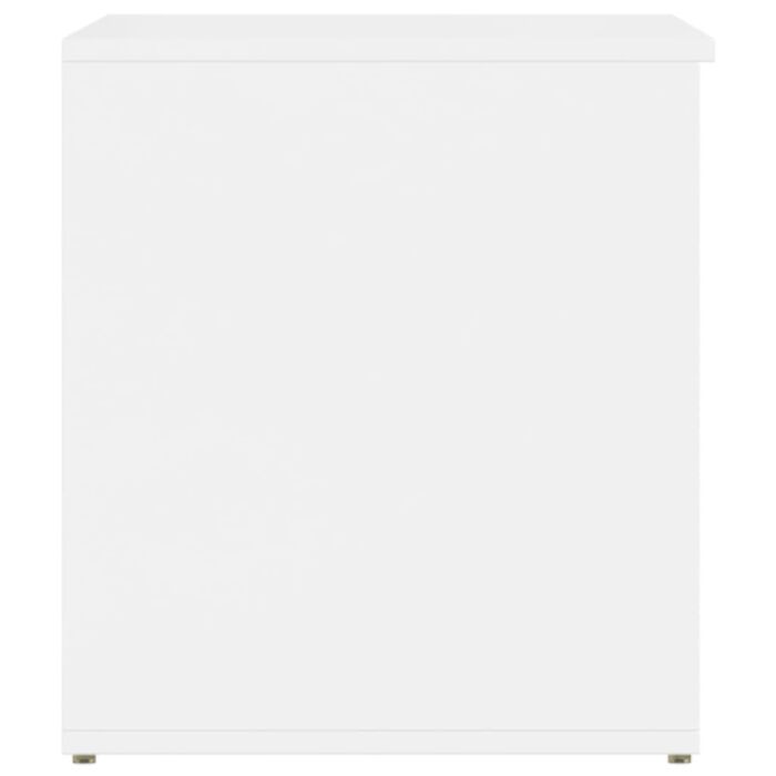 Vidaxl Storage Chest High Gloss White 84x42x46 Cm Engineered Wood