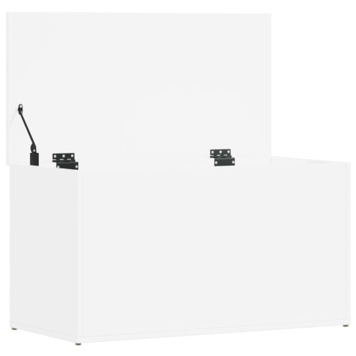 Vidaxl Storage Chest High Gloss White 84x42x46 Cm Engineered Wood