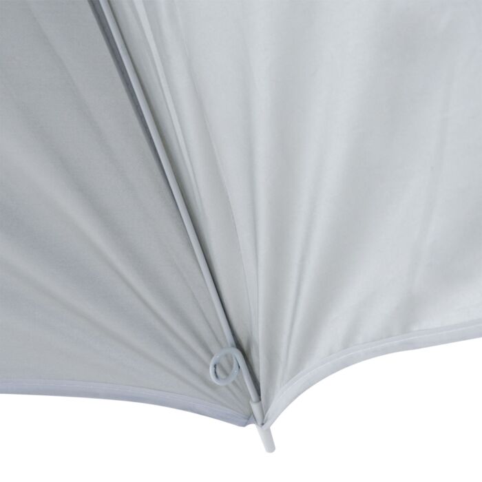 Outsunny 2.2m Fishing Umbrella Parasol W/ Side-cream White