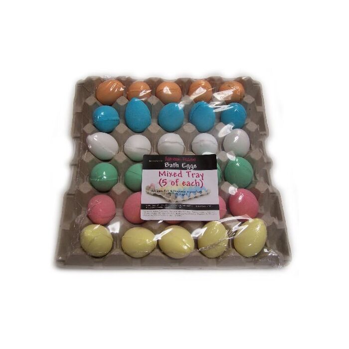 Bath Eggs In A Tray - Mixed Tray - Pack Of 30