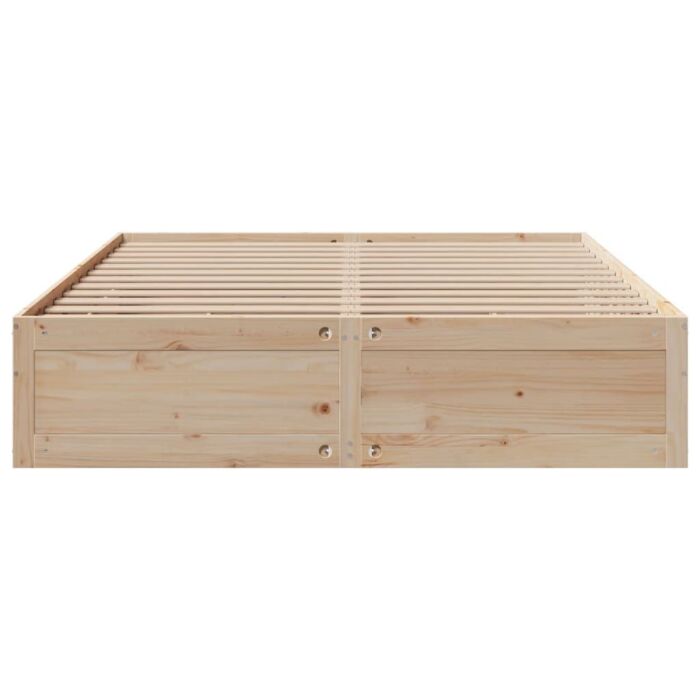Vidaxl Bed Frame Without Mattress With Drawers 200x200 Cm Solid Wood Pine