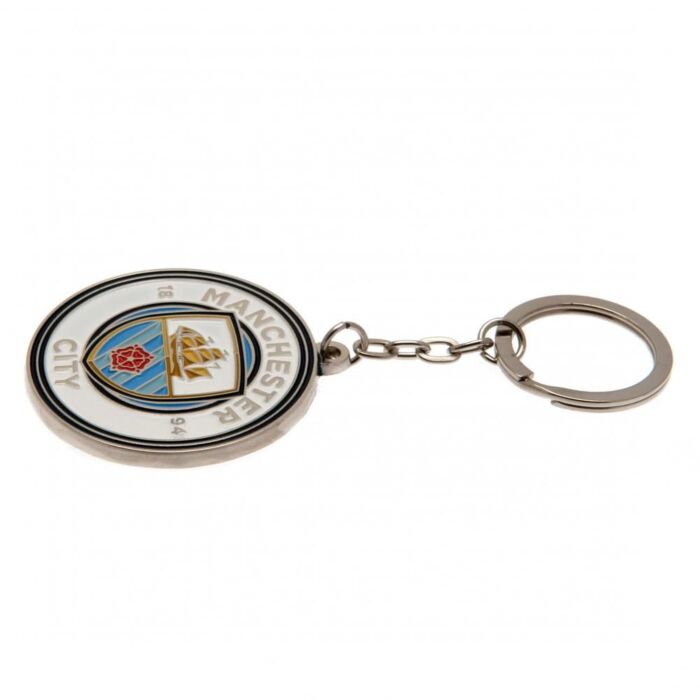 Manchester City Fc Crest Keyring