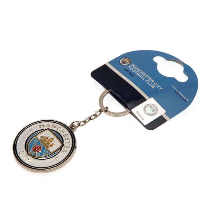 Manchester City Fc Crest Keyring