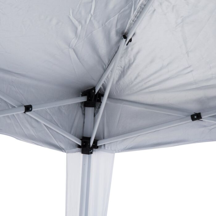 Outsunny 3 X 3 M Canopy Tent Slant Leg Pop Up Gazebo W/ Carry Bag, Height Adjustable Party Tent Instant Event Shelter, White