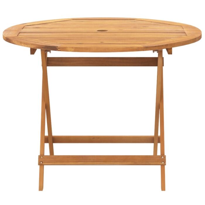 Vidaxl 5 Piece Garden Dining Set Beige Polypropylene And Solid Wood