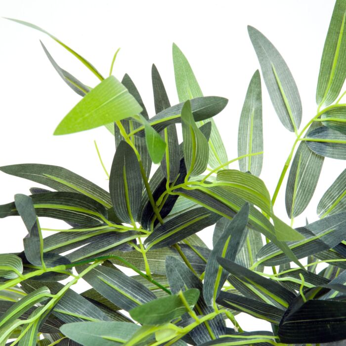Outsunny 6ft Artificial Bamboo Tree Plant Greenary In A Pot For Home Office Planter 1.8m
