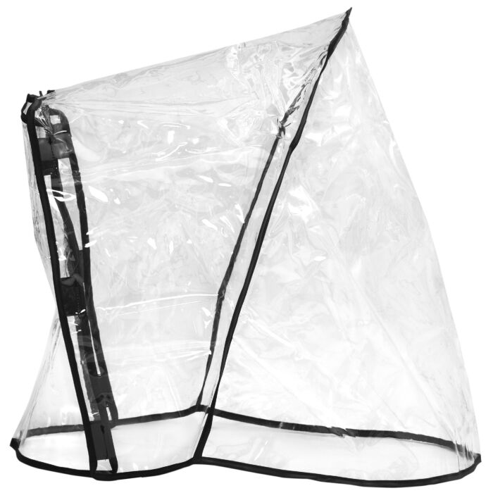Pawhut Dog Stroller Rain Cover, Cover For Dog Pram Stroller Buggy W/ Rear Side Entry, Grey