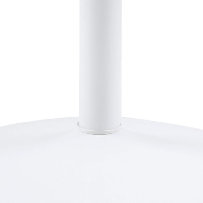Ibiza Round Dining Table With White Top And White Base