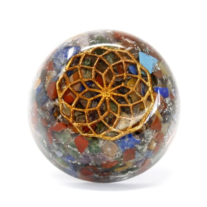 Orgonite Desk Power Pack - Multi Stone Dome