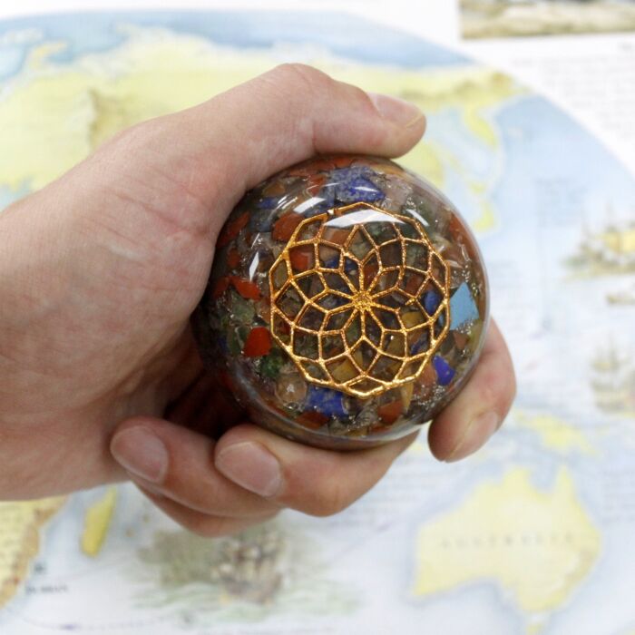 Orgonite Desk Power Pack - Multi Stone Dome