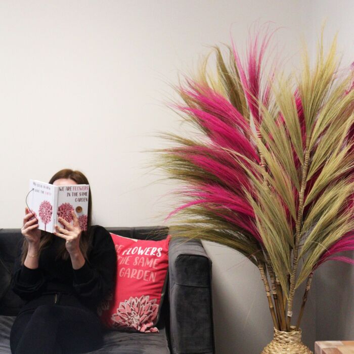 Dried Rayung Grass Pink- 1.6m