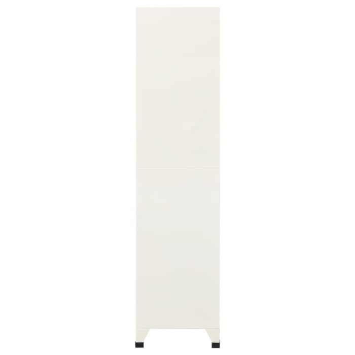 Vidaxl Locker Cabinet Grey And Blue 90x45x180 Cm Steel