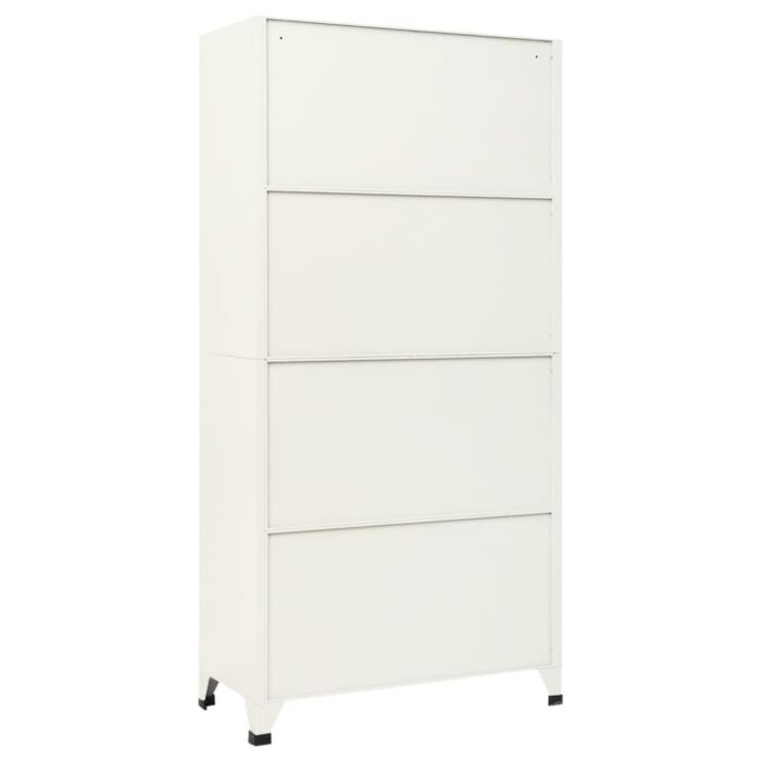 Vidaxl Locker Cabinet Grey And Blue 90x45x180 Cm Steel