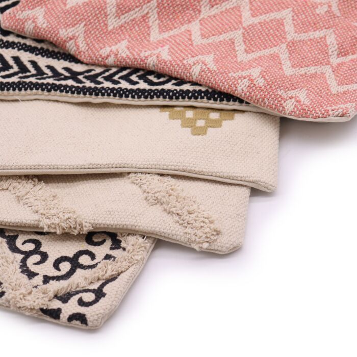 Classic Cushion Cover - Lux Criss-cross & Print - 45x45cm