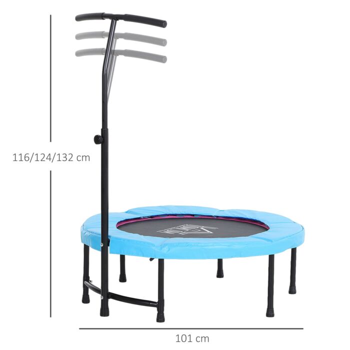 Homcom Trampoline Rebounder Adjustable Jumper, 40"-blue