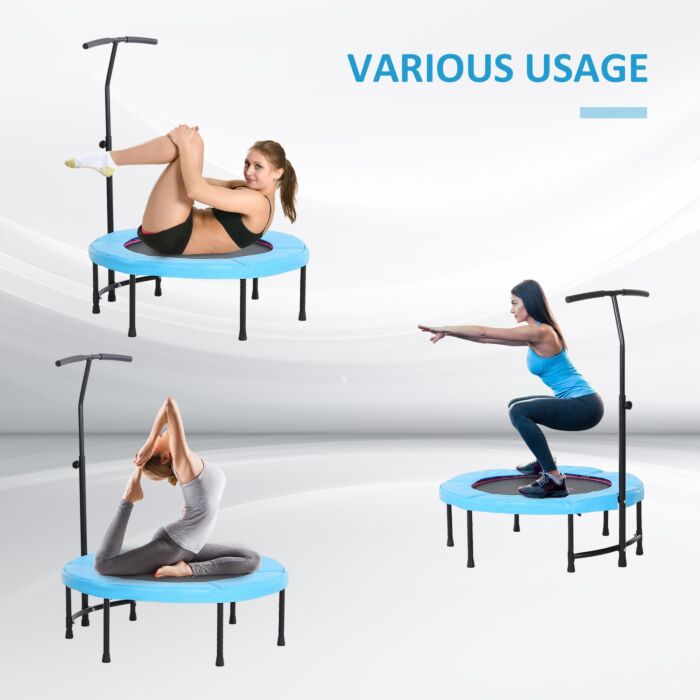 Homcom Trampoline Rebounder Adjustable Jumper, 40"-blue
