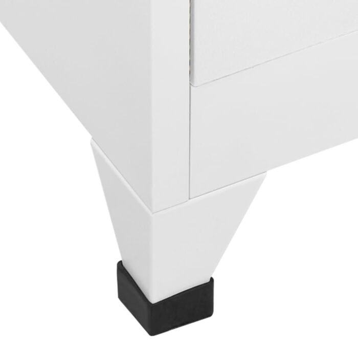 Vidaxl Locker Cabinet Light Grey 90x40x180 Cm Steel