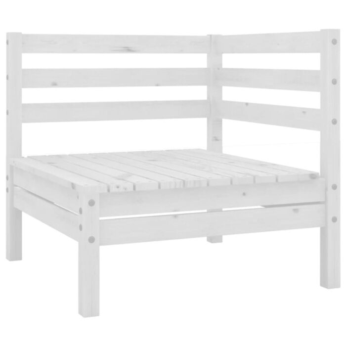 Vidaxl 7 Piece Garden Lounge Set Solid Pinewood White