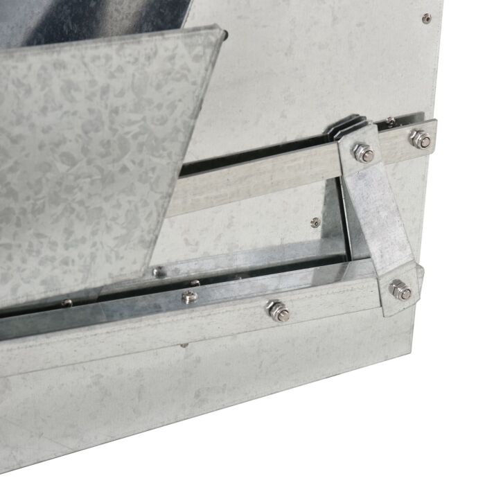 Pawhut 11.5kg Capacity Automatic Chicken Poultry Feeder With A Galvanized Steel And Aluminium Build, Weatherproof Design