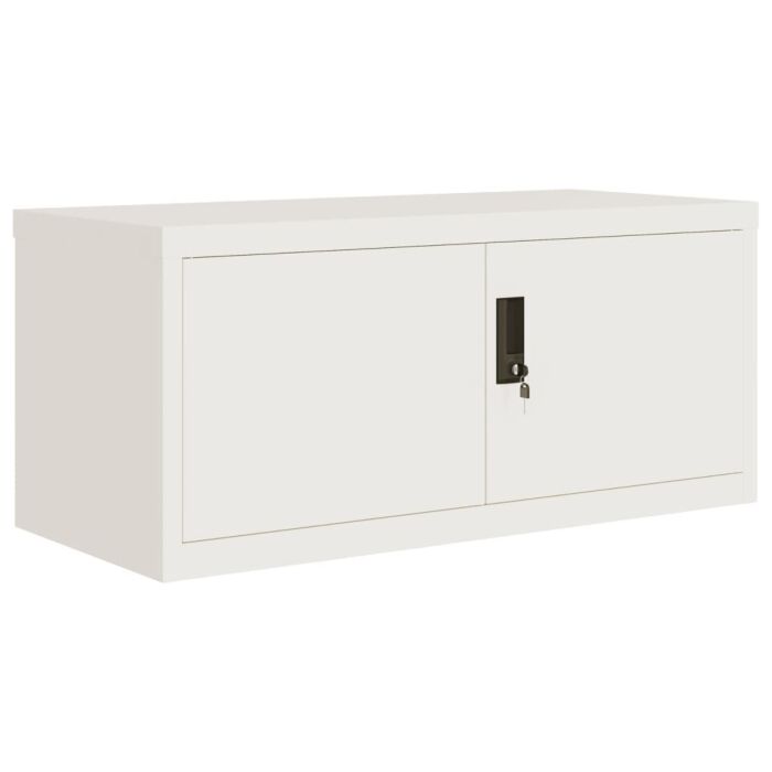 Vidaxl File Cabinet White 90x40x110 Cm Steel