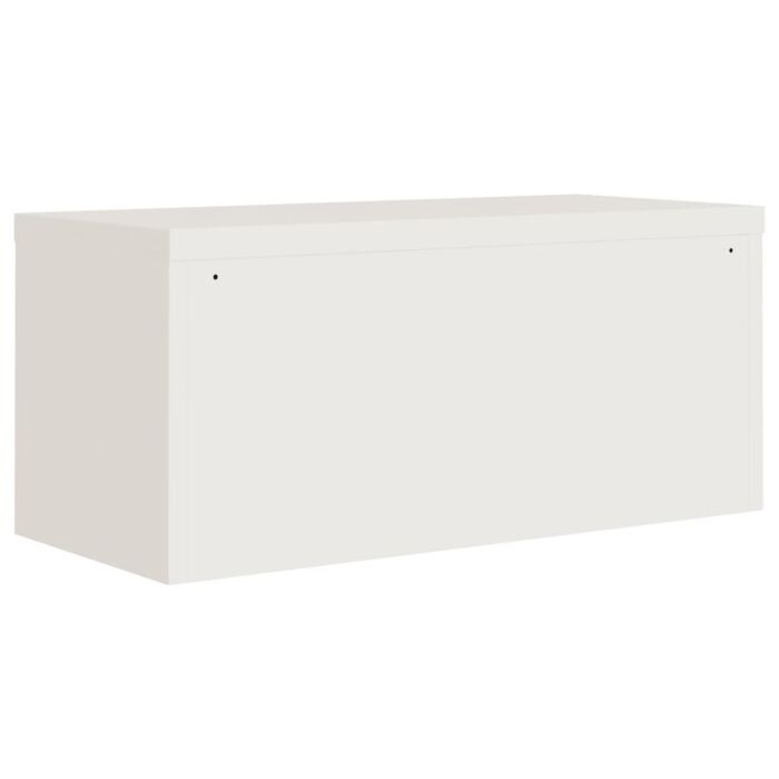 Vidaxl File Cabinet White 90x40x110 Cm Steel
