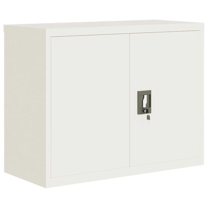 Vidaxl File Cabinet White 90x40x110 Cm Steel