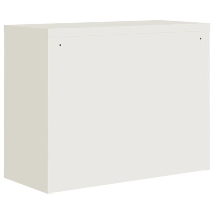 Vidaxl File Cabinet White 90x40x110 Cm Steel