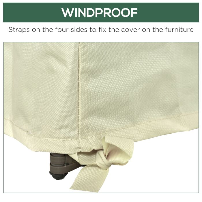 Outsunny 600d Oxford Cloth Furniture Cover Single Chair Garden Patio Outdoor Protector Waterproof 68x87x44-77cm