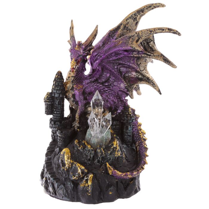 Led Crystal Castle Collectable Dragon Figurine