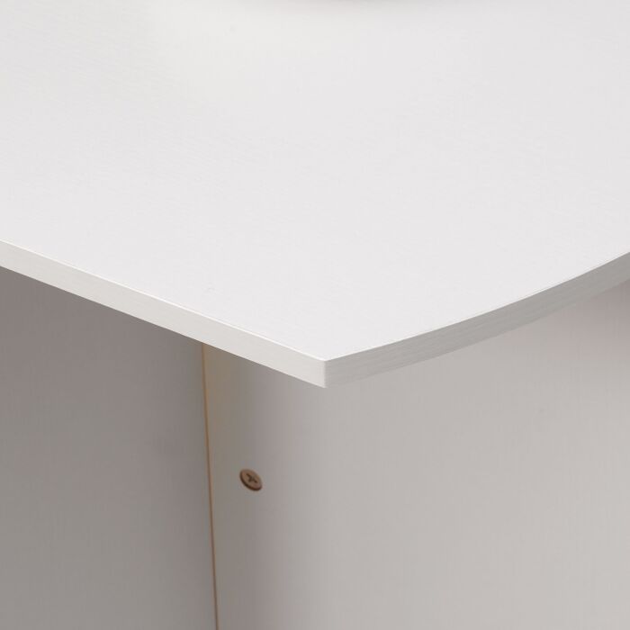 Homcom Four-person Drop Leaf Dining Table - White