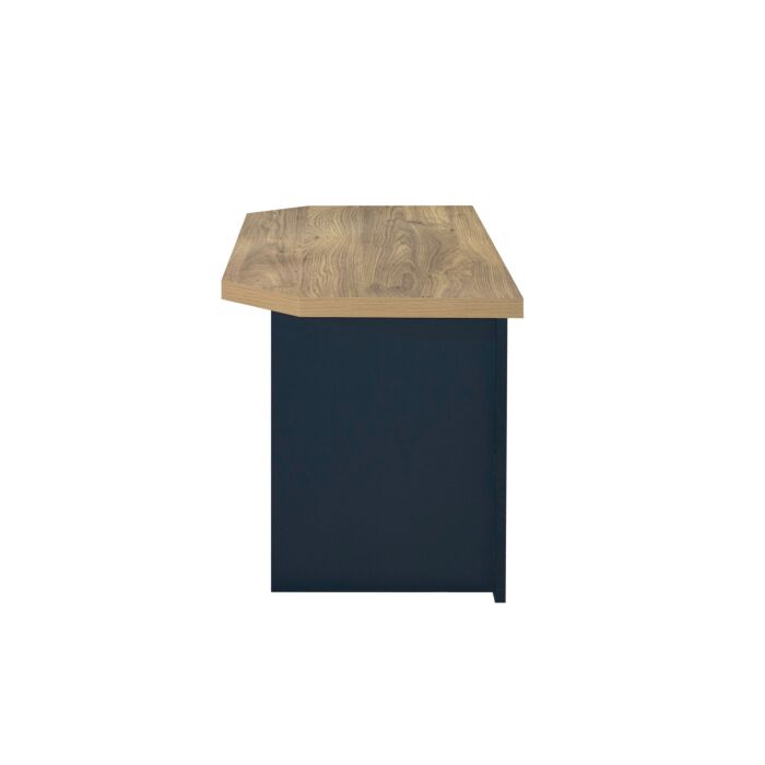 Highgate Corner Tv Unit Navy Blue & Oak
