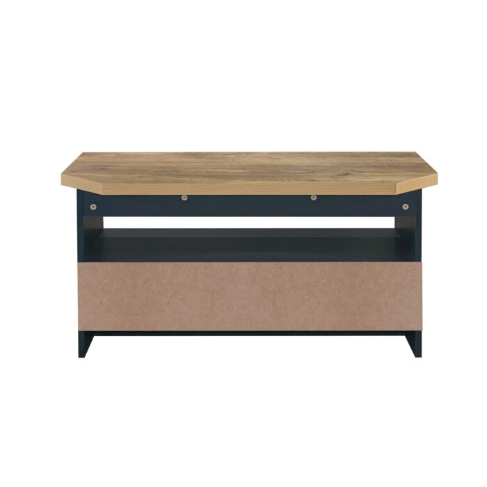Highgate Corner Tv Unit Navy Blue & Oak