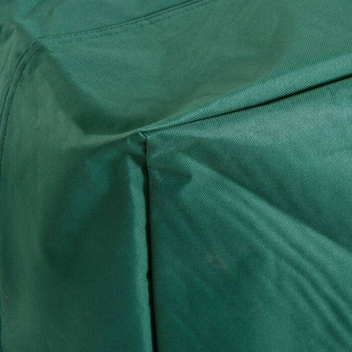 Outsunny Uv Rain Protective Rattan Furniture Cover Outdoor Garden Rectangular Furniture Cover Table Chair Sofa Shelter Waterproof 222x155x67cm, Green