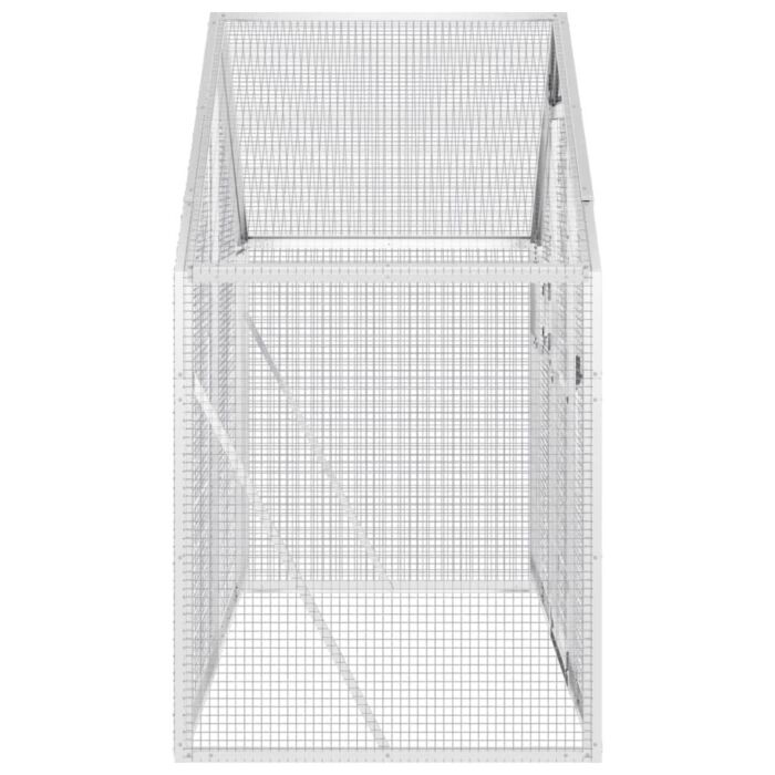 Vidaxl Aviary Silver 179x100x185 Cm Aluminium