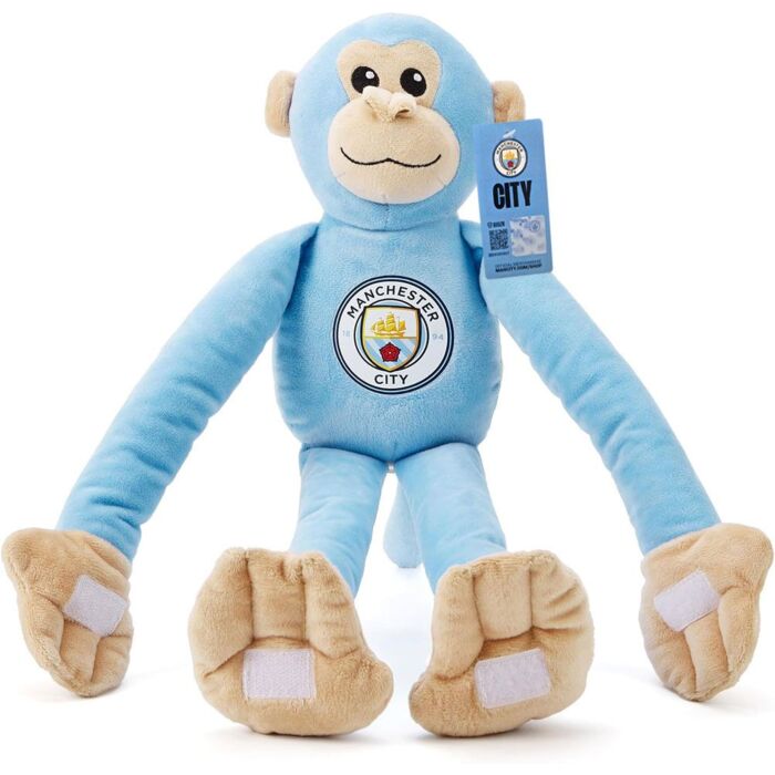 Manchester City Fc Plush Hanging Monkey