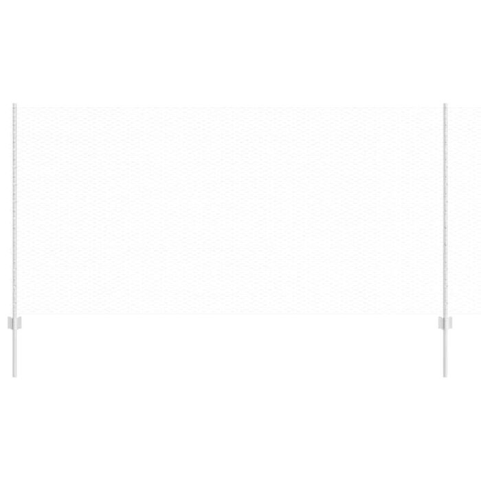 Vidaxl Fence Posts 22 Pcs U-channel 120 Cm Galvanised Steel, Vidaxl Hexagon Fence 1,2x100 M Galvanised Steel