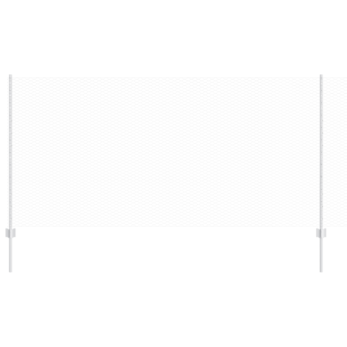 Vidaxl Fence Posts 22 Pcs U-channel 120 Cm Galvanised Steel, Vidaxl Hexagon Fence 1,2x100 M Galvanised Steel