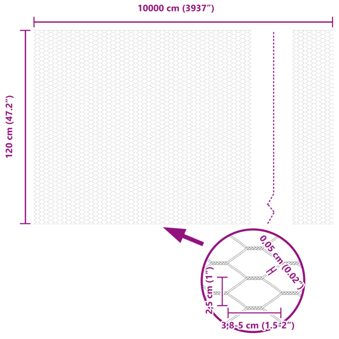 Vidaxl Fence Posts 22 Pcs U-channel 120 Cm Galvanised Steel, Vidaxl Hexagon Fence 1,2x100 M Galvanised Steel