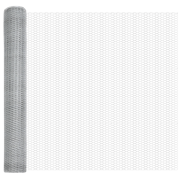 Vidaxl Fence Posts 22 Pcs U-channel 120 Cm Galvanised Steel, Vidaxl Hexagon Fence 1,2x100 M Galvanised Steel