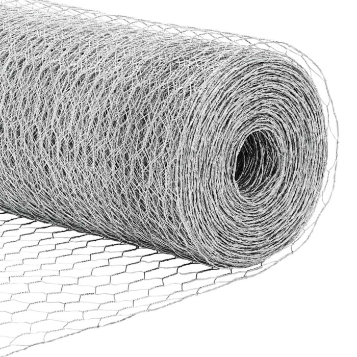 Vidaxl Fence Posts 22 Pcs U-channel 120 Cm Galvanised Steel, Vidaxl Hexagon Fence 1,2x100 M Galvanised Steel