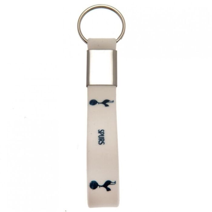 Tottenham Hotspur Fc White Silicone Keyring
