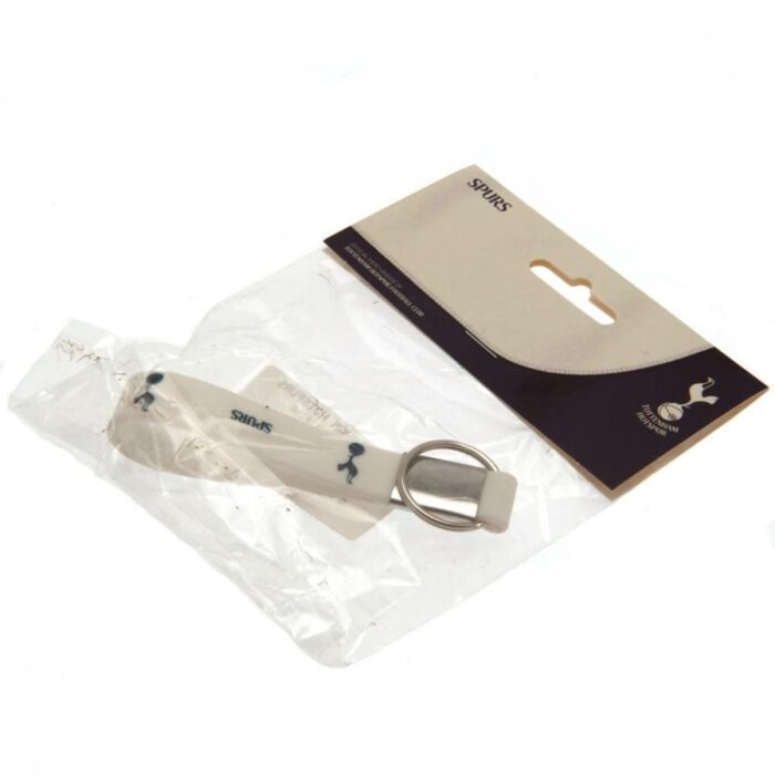 Tottenham Hotspur Fc White Silicone Keyring
