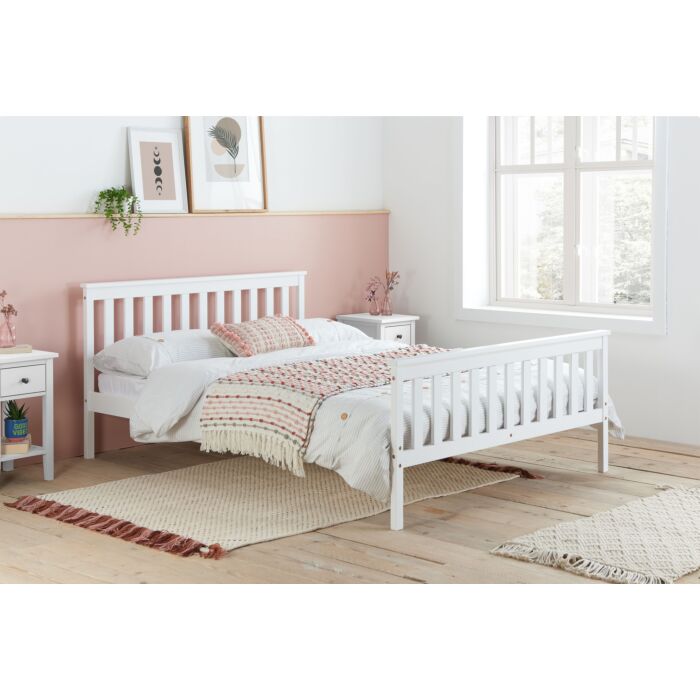 Oxford Double Bed White