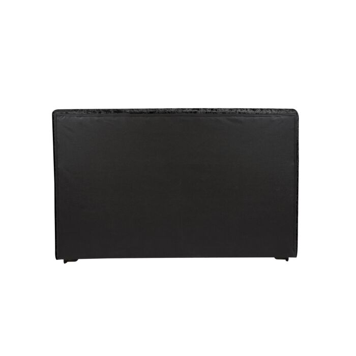 Grande King Bed Black Crushed Velvet