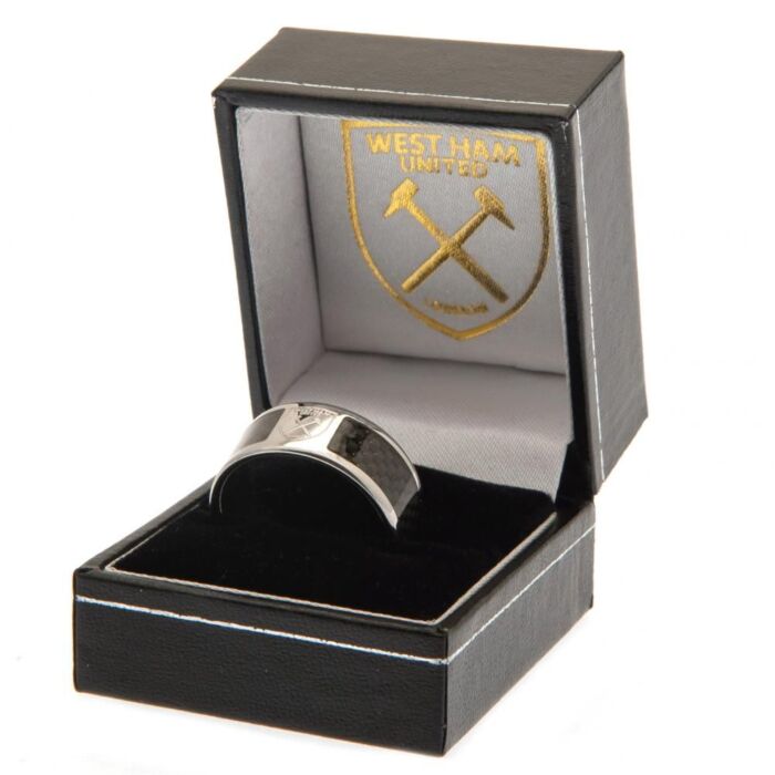 West Ham United Fc Carbon Fibre Ring Small
