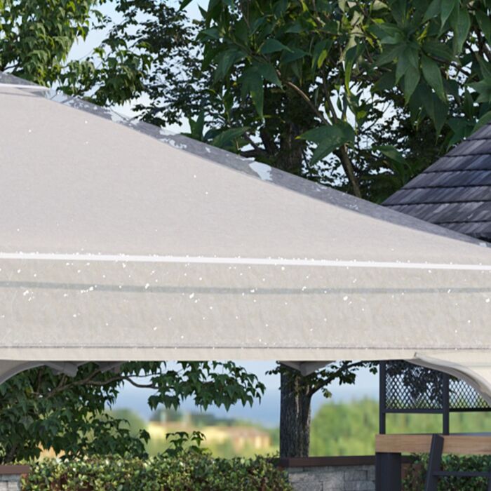 Outsunny 3 X 3 (m) Gazebo Protective Cover, Waterproof Cover For Gazebo, Canopy, And Tent