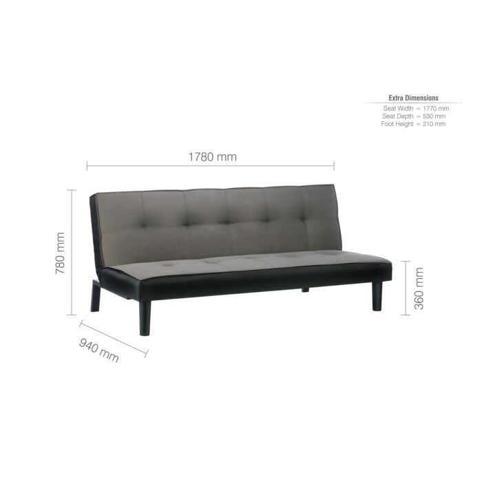 Aurora Sofa Bed Grey