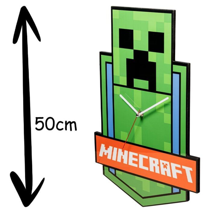 Minecraft Xl Premium Metal Wall Clock