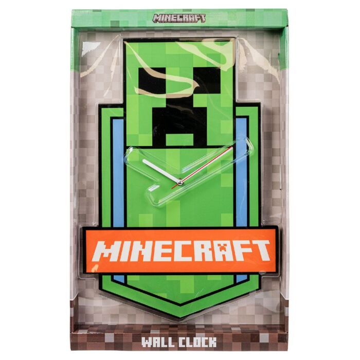 Minecraft Xl Premium Metal Wall Clock